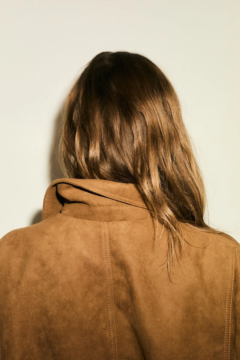 Veste en tissu gratté