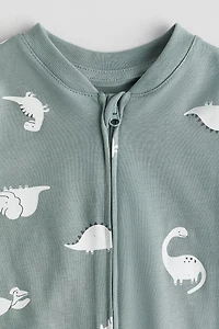 Patterned Pajama Jumpsuit
