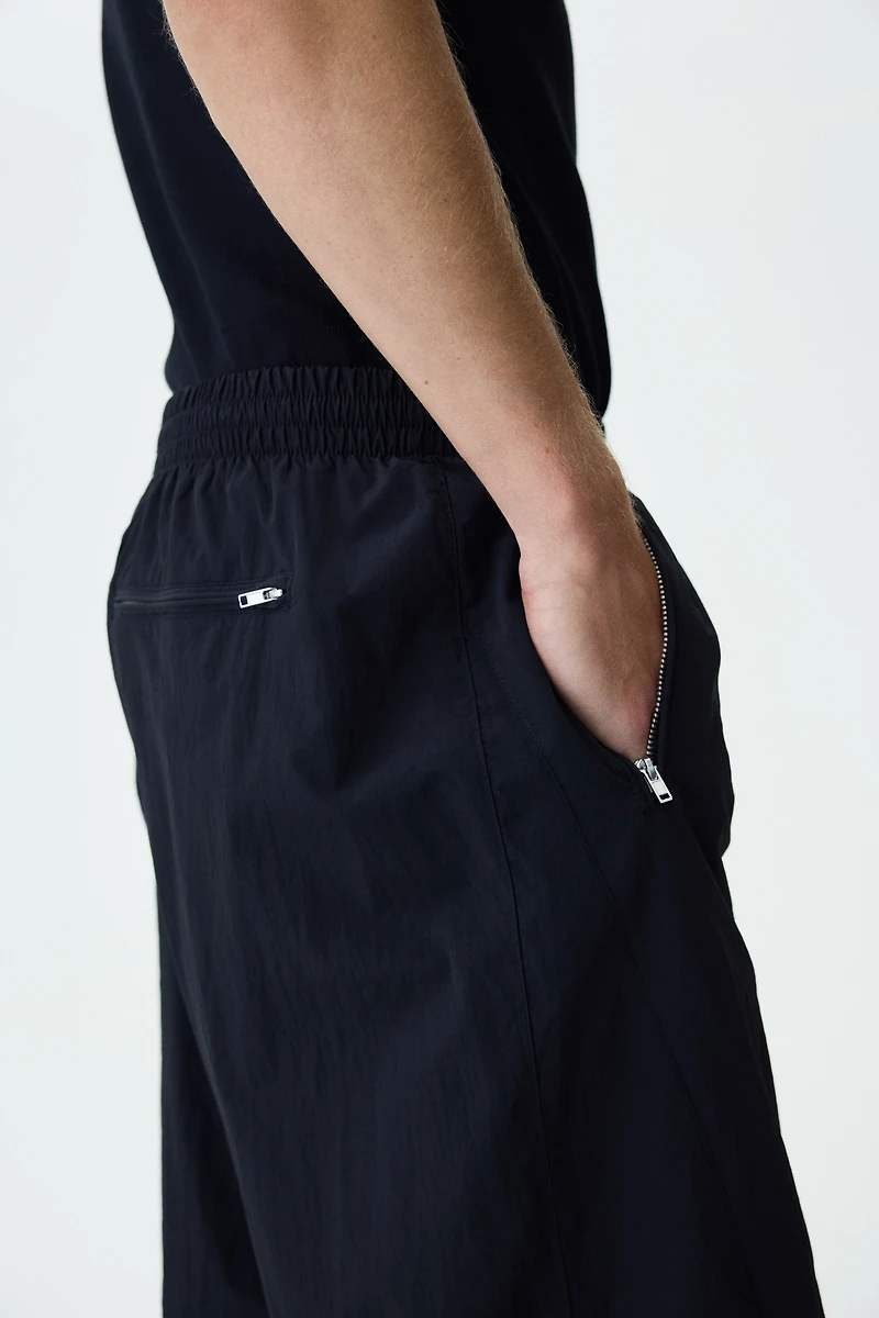 Loose-Fit Nylon Track Pants