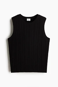 Slim-Fit Ribbed Tank Top