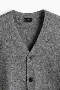 Loose-Fit Fuzzy Cardigan