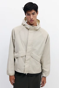 Loose-Fit Nylon Windbreaker