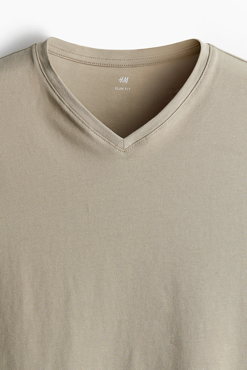 5-pack Slim Fit V-neck T-shirts