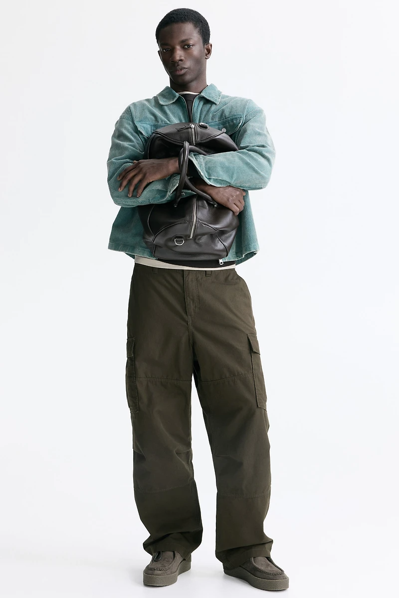 Relaxed-Fit Cotton Cargo Pants