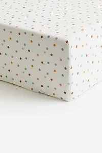 Patterned Cotton Fitted Sheet