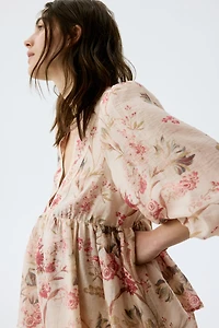 Robe MAMA en lin mélangé