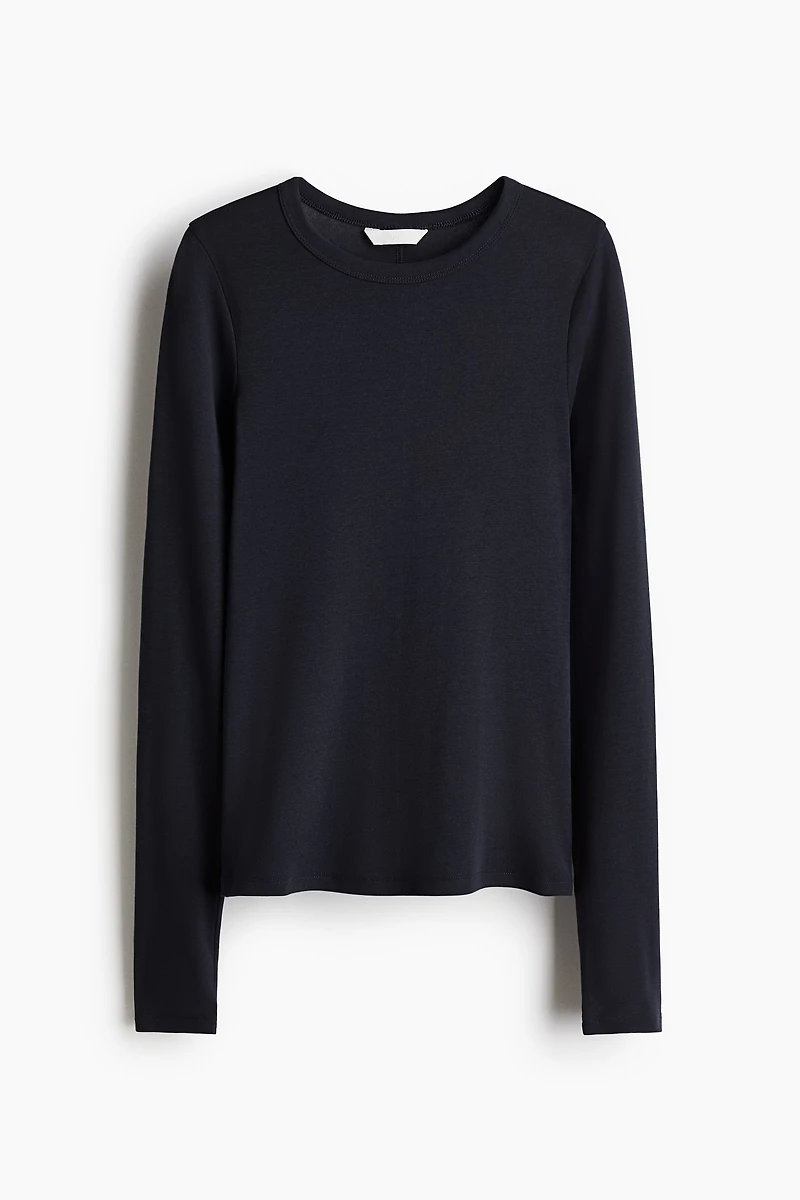 Long-sleeved Jersey Top
