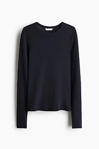 Long-sleeved Jersey Top