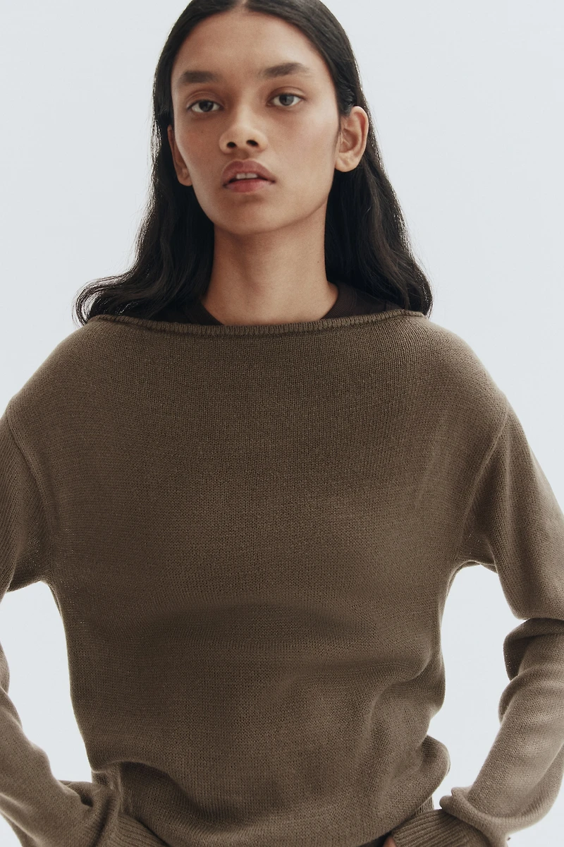 Off-the-Shoulder Sweater