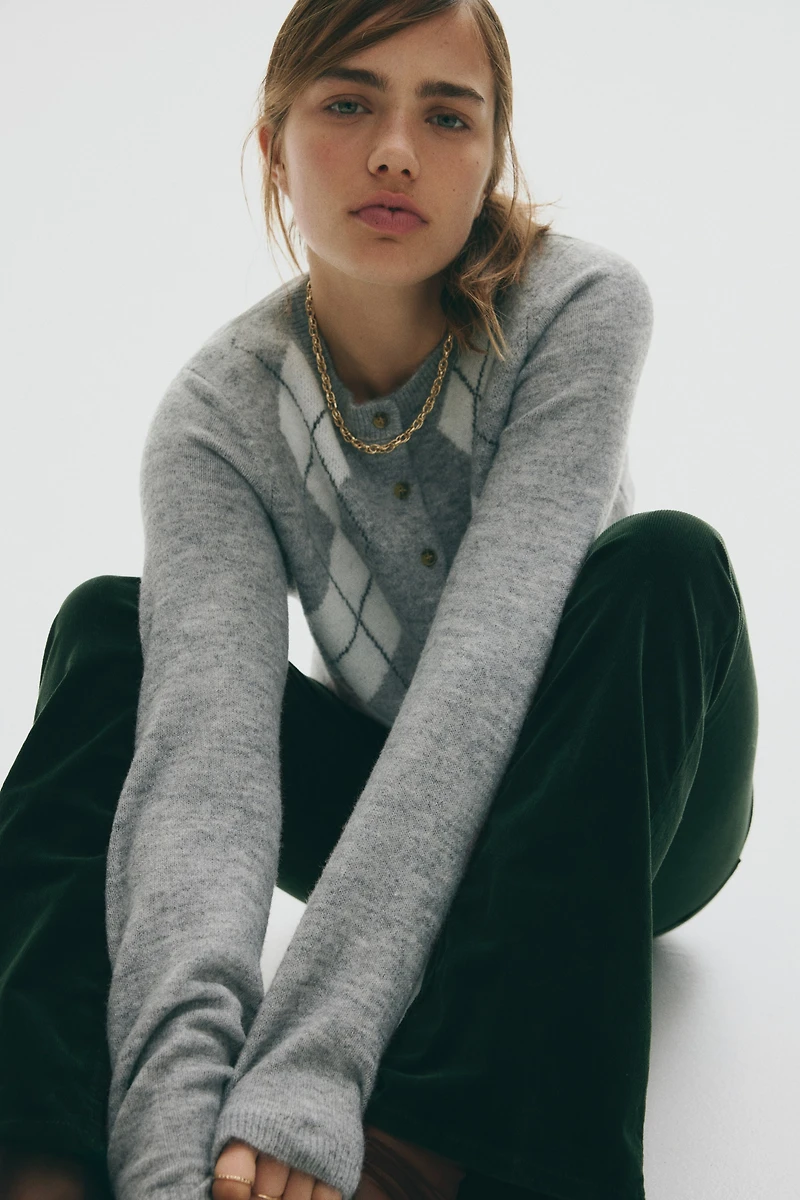 Flared Corduroy Pants