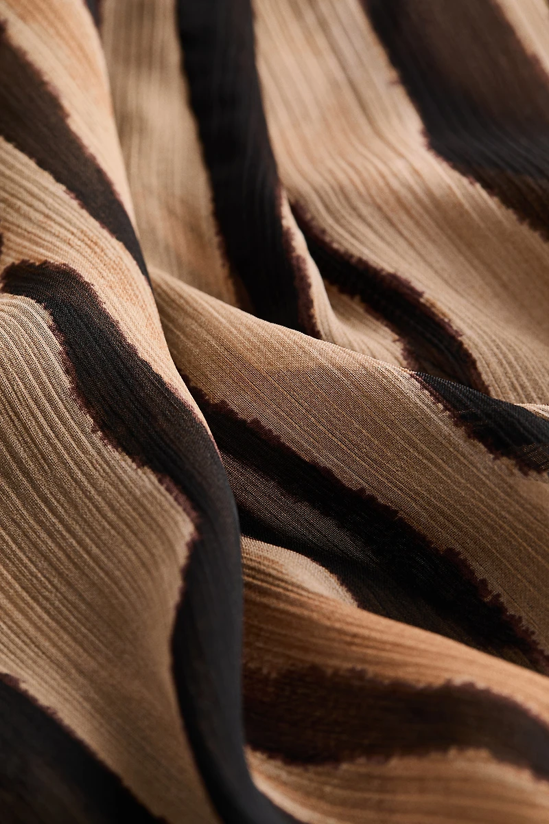 Tie-Detail Chiffon Dress