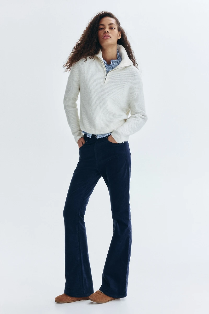 Flared Corduroy Pants