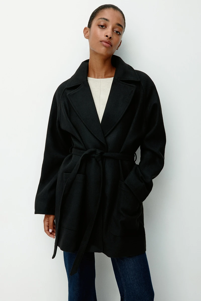 Tie-Belt Coat