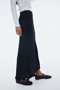 Jupe midi asymétrique