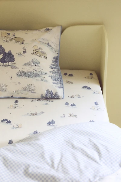 Patterned Percale Fitted Sheet