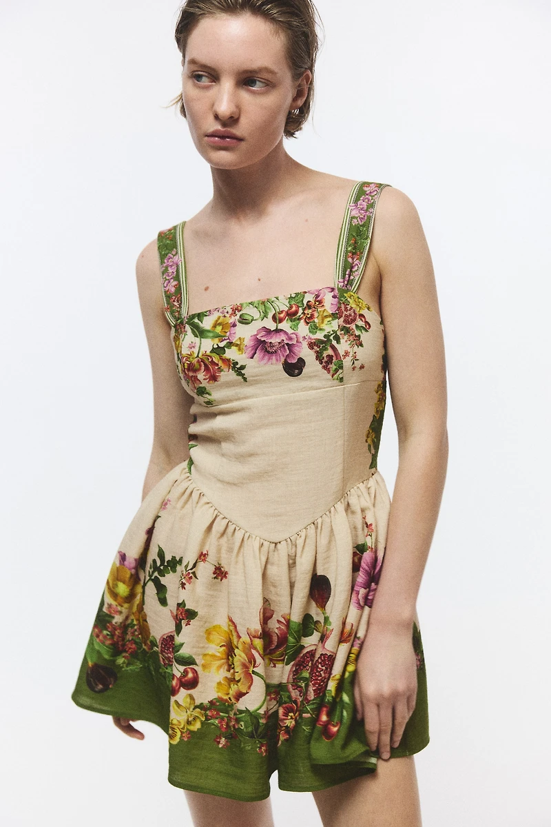 Dress with Flared Skirt