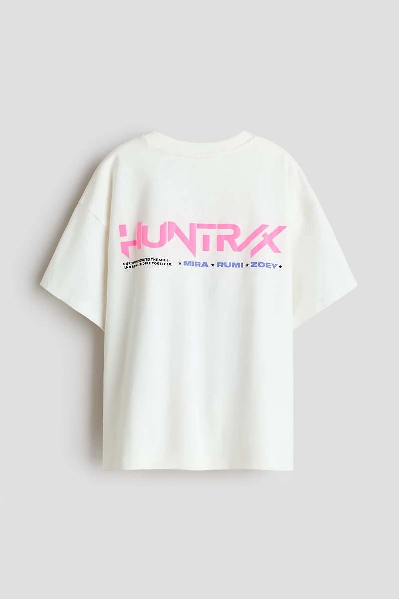 T-shirt en coton imprimé