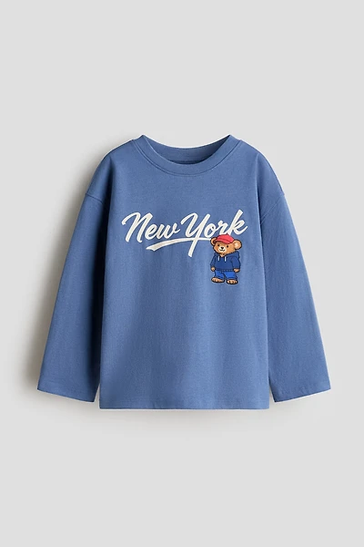 Printed Long-Sleeved T-Shirt