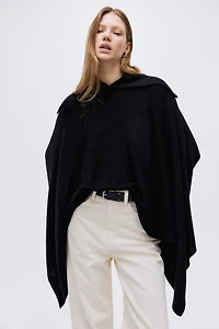 Rib-Knit Cape
