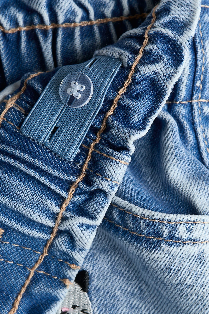 Loose Fit Denim Shorts