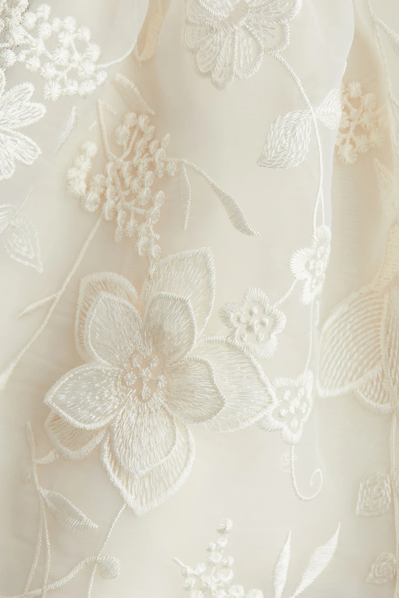 Embroidered Organza Dress