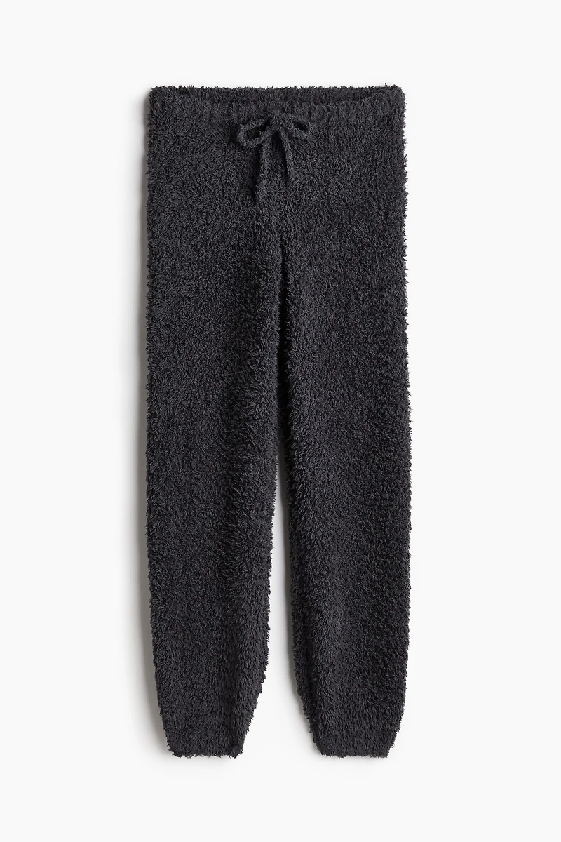 Pantalon de jogging en matière duveteuse