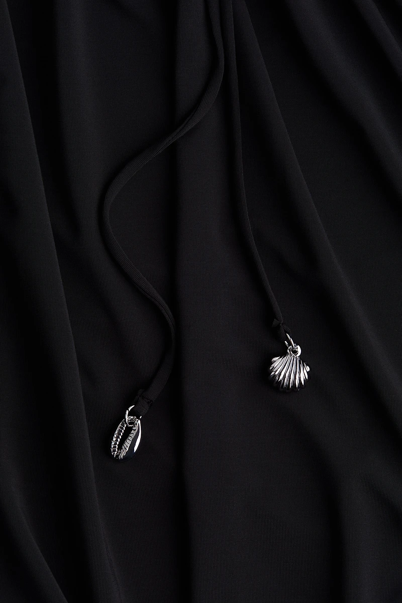 Draped Drawstring Dress