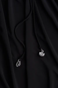 Draped Drawstring Dress