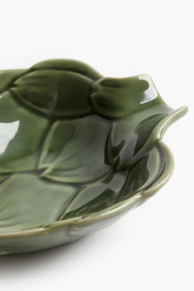 Très petit bol de service figuratif en grès cérame