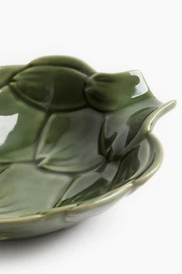 Très petit bol de service figuratif en grès cérame