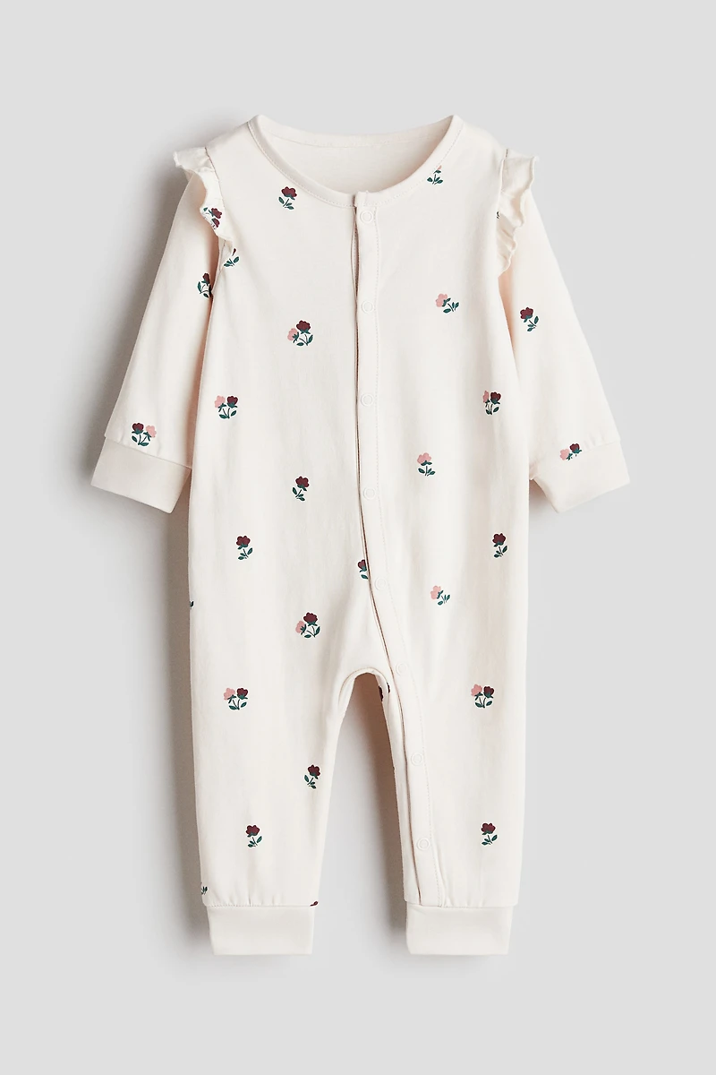 Patterned Pajama Jumpsuit