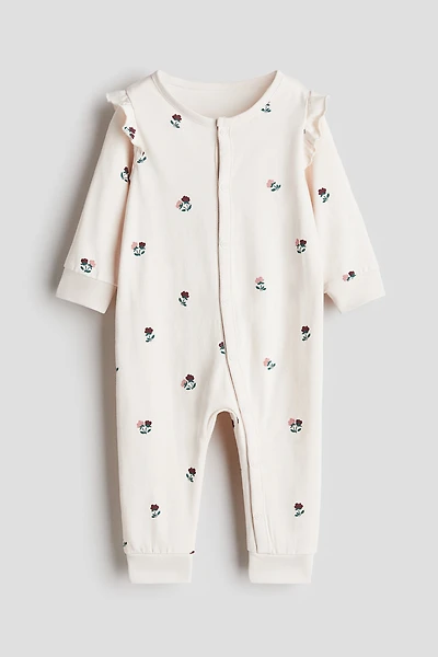 Patterned Pajama Jumpsuit