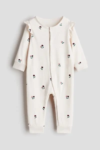 Patterned Pajama Jumpsuit