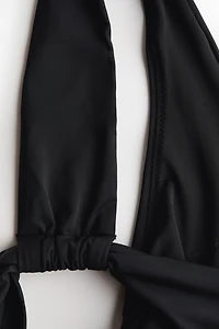 Padded-Cup One-Shoulder Swimsuit