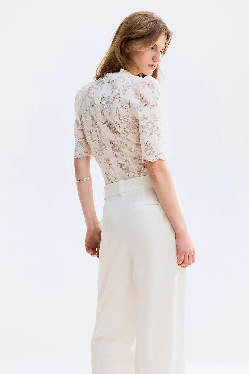 Wide-Leg Dress Pants