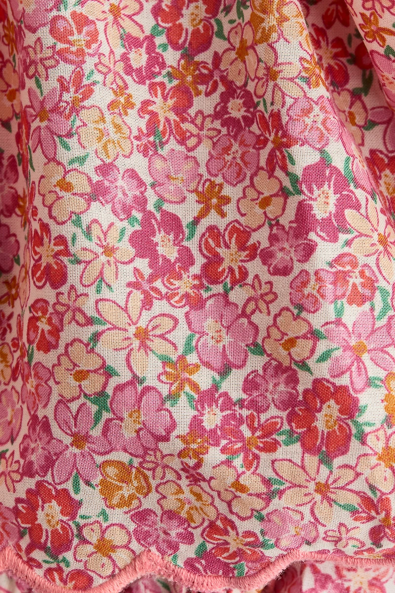 Ruffle-trimmed Bodysuit Dress