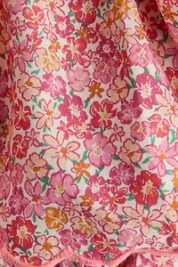 Ruffle-trimmed Bodysuit Dress