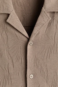 Relaxed-Fit Jacquard-Jersey Resort Shirt