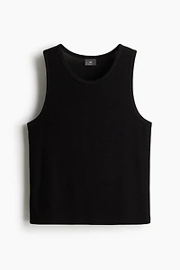 Regular Fit Metallic Tank Top