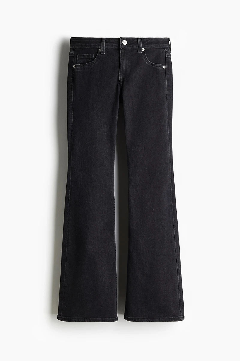 Low Rise Flared Leg Jeans