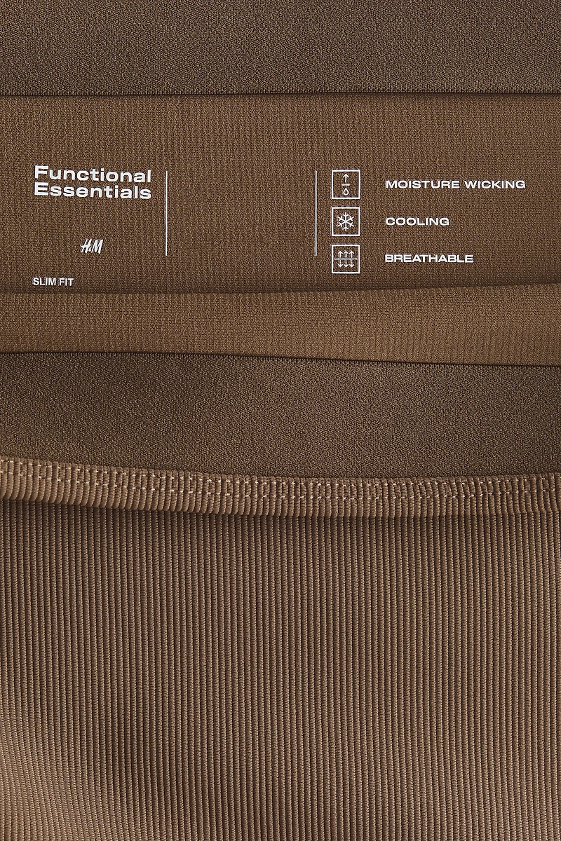 Cooling Slim Fit Ribbed midi skirt