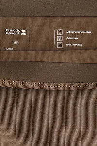 Cooling Slim Fit Ribbed midi skirt