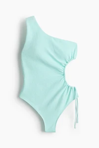 Padded-Cup High-Leg Swimsuit