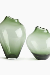 Très grand vase asymétrique en verre