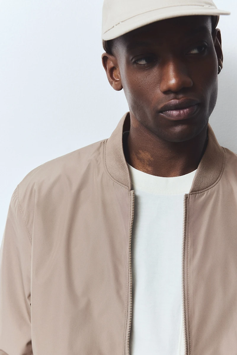 Regular-Fit Lightweight Bomber Jacket
