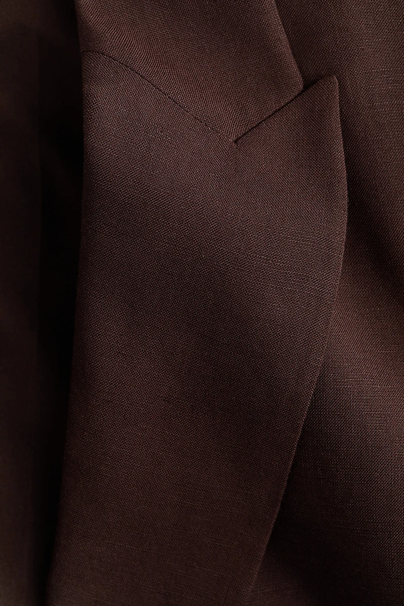 Linen-Blend Blazer