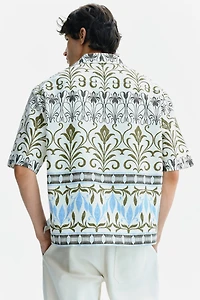 Relaxed-Fit Patterned Resort Shirt