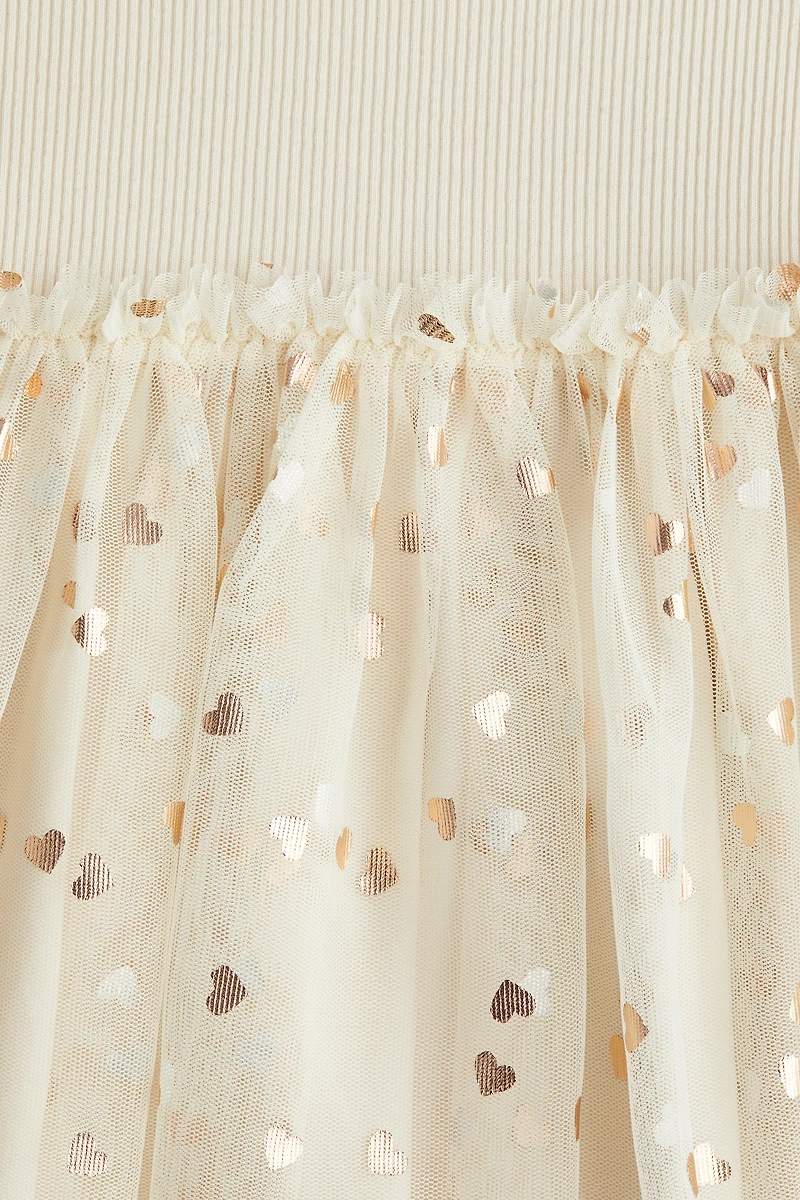 Dress with Tulle Skirt