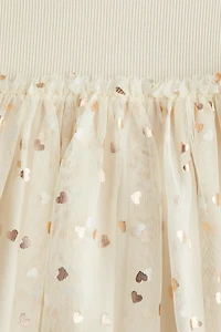 Dress with Tulle Skirt