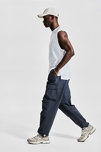 Pantalon cargo parachute ample